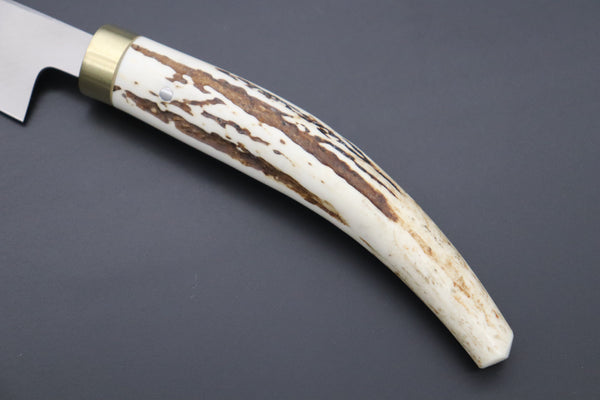 Takeshi Saji Wa Petty Takeshi Saji Gingami No.3 Wa Bocho Series Kaisaki (Wa Petty, Single Bevel Edge, Stag Handle)