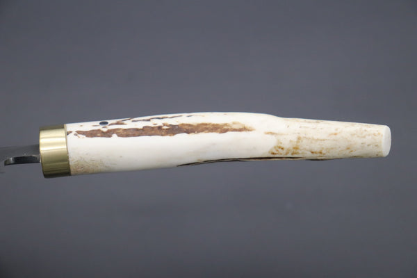 Takeshi Saji Wa Petty Takeshi Saji Gingami No.3 Wa Bocho Series Kaisaki (Wa Petty, Single Bevel Edge, Stag Handle)