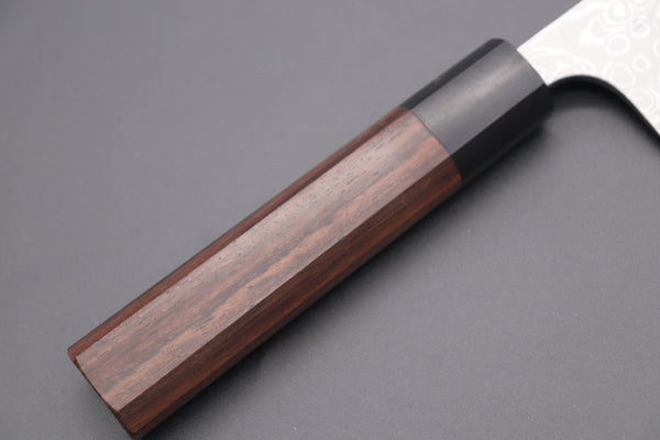 Fu-Rin-Ka-Zan Bunka FASD-7 Bunka 190mm (7.4 inch) Fu-Rin-Ka-Zan Aogami Super Custom Damascus Series FASD-7 Bunka 190mm (7.4 inch, Octagonal Red-Sandalwood Handle)