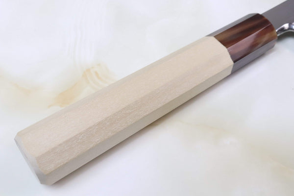 Fu-Rin-Ka-Zan Kiritsuke Yanagiba FG-7MP Kiritsuke Yanagiba 300mm (11.8inch) / Right Handed Fu-Rin-Ka-Zan Hon Kasumi Series Gingami No.3 FG-7MP Kiritsuke Yanagiba 300mm (Mirror Polished Blade, Marble Color Bolster)