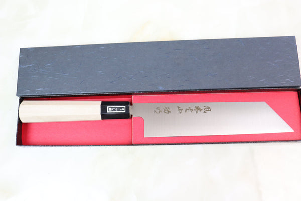 Fu-Rin-Ka-Zan Mukimono Fu-Rin-Ka-Zan Pure Sweden Stainless Steel Wa Series Mukimono (180mm or 210mm, 2 Sizes, Double Bevel Edge)