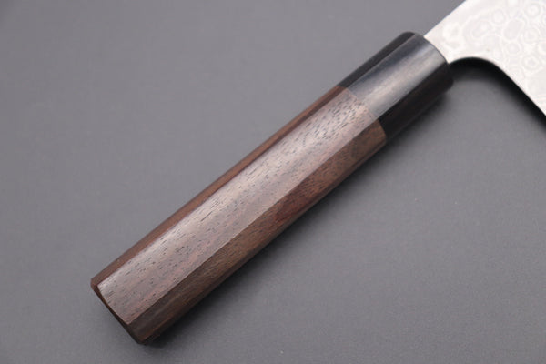 Fu-Rin-Ka-Zan Nakiri FASD-4 Nakiri165mm(6.4inch) Fu-Rin-Ka-Zan Aogami Super Custom Damascus Series FASD-4 Nakiri 165mm (6.4 inch, Octagonal Red-Sandalwood Handle)