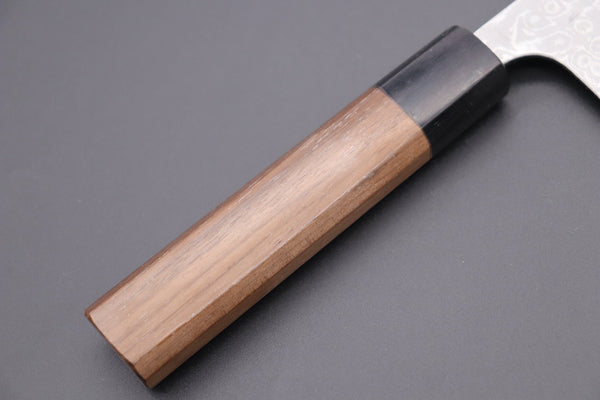 Fu-Rin-Ka-Zan Nakiri FASD-4W Nakiri165mm(6.4inch) Fu-Rin-Ka-Zan Aogami Super Custom Damascus Series FASD-4W Nakiri 165mm (6.4 inch, Octagonal Walnut Wood Handle)