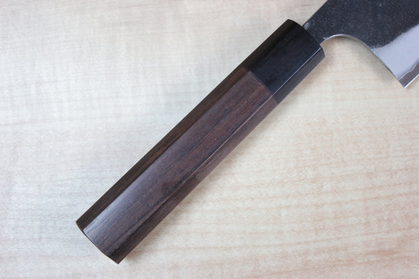 Fu-Rin-Ka-Zan Aogami Super Kurouchi Series FAB-5 Nakiri 160mm (6.2 inch, Octagon Shaped Red-Sandal Wood Handle) - japanesechefsknife.mom