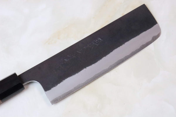 Fu-Rin-Ka-Zan Nakiri Fu-Rin-Ka-Zan Aogami Super Kurouchi Series FAB-5W Nakiri 160mm (6.2 inch, Octagon Shaped Walnut Wood Handle)