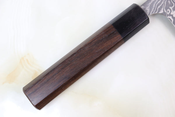 Fu-Rin-Ka-Zan Nakiri Fu-Rin-Ka-Zan R-2 Damascus Wa Series FRN-4 Nakiri 165mm (6.4 inch, Octagon Shaped Red-Sandalwood Handle)