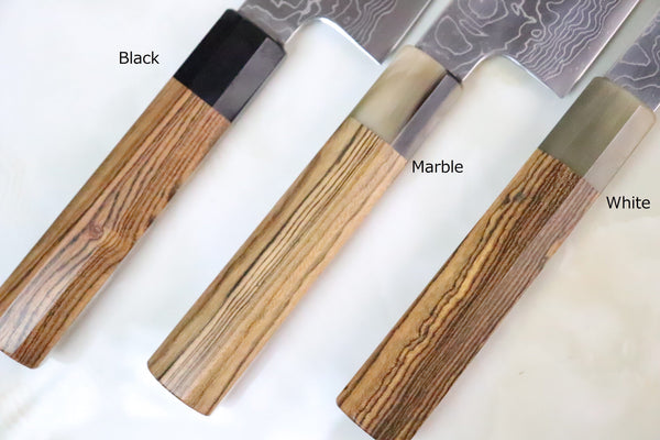 Fu-Rin-Ka-Zan Wa Gyuto FRD-1B Wa Gyuto 210mm / White Fu-Rin-Ka-Zan R-2 Damascus Wa Series Wa Gyuto (210mm to 270mm, 3 sizes, Octagonal Bocote Wood Handle)
