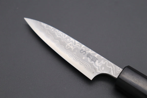 Fu-Rin-Ka-Zan Wa Paring FASD-1P Wa Paring 80mm (3.1inch) Fu-Rin-Ka-Zan Aogami Super Custom Damascus Series FASD-1P Wa Paring 80mm (3.1 inch, Octagonal Red-Sandalwood Handle)