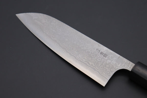 Fu-Rin-Ka-Zan Wa Santoku FASD-3 Wa Santoku165mm(6.4inch) Fu-Rin-Ka-Zan Aogami Super Custom Damascus Series FASD-3 Wa Santoku 165mm (6.4 inch, Octagonal Red-Sandalwood Handle)