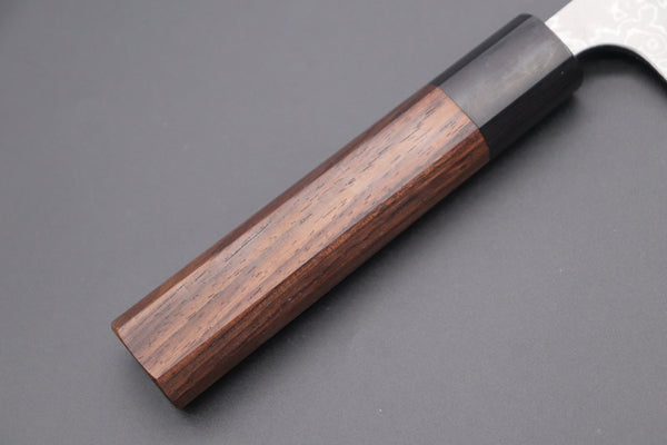 Fu-Rin-Ka-Zan Wa Santoku FASD-3 Wa Santoku165mm(6.4inch) Fu-Rin-Ka-Zan Aogami Super Custom Damascus Series FASD-3 Wa Santoku 165mm (6.4 inch, Octagonal Red-Sandalwood Handle)