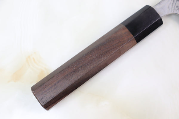 Fu-Rin-Ka-Zan Wa Santoku Fu-Rin-Ka-Zan R-2 Damascus Wa Series FRN-3 Wa Santoku 170mm (6.6 inch, Octagon Shaped Red-Sandalwood Handle)
