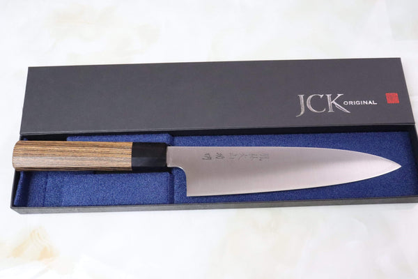 Fu-Rin-Ka-Zan Wa Santoku FZDP-1SAB Wa Santoku190mm (7.4 inch) Fu-Rin-Ka-Zan ZDP-189 Wa Series FZDP-1SAB Wa Santoku 190mm (7.4 inch, Octagon Shaped Bocote Wooden Handle)