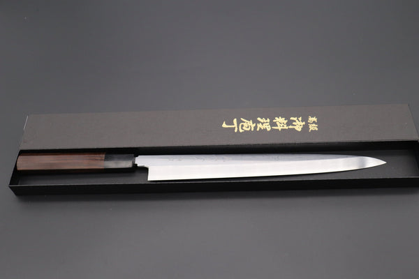 Fu-Rin-Ka-Zan Yanagiba Fu-Rin-Ka-Zan Limited, Blue Steel No.1 Suminagashi Yanagiba (270mm and Yanagiba 300mm, 2 Sizes)