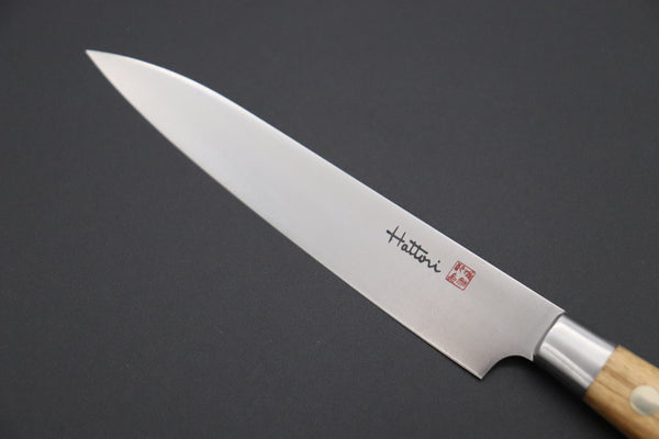 Hattori Petty Hattori Forums FH Series Petty (120mm and 150mm, Olive Wood Handle)