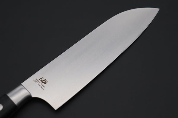 Hattori Santoku FH-4L Santoku 170mm (6.6inch) Hattori Forums FH Series FH-4L Santoku 170mm (6.6inch, Black Linen Micarta Handle)
