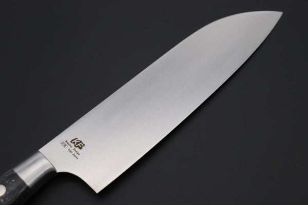 Hattori Santoku FH-4ND Santoku 170mm (6.6inch) Hattori Forums FH Series Limited Edition "SNOW IN THE DARK" Santoku 170mm (6.6 Inch, Dupont Corian® Handle)