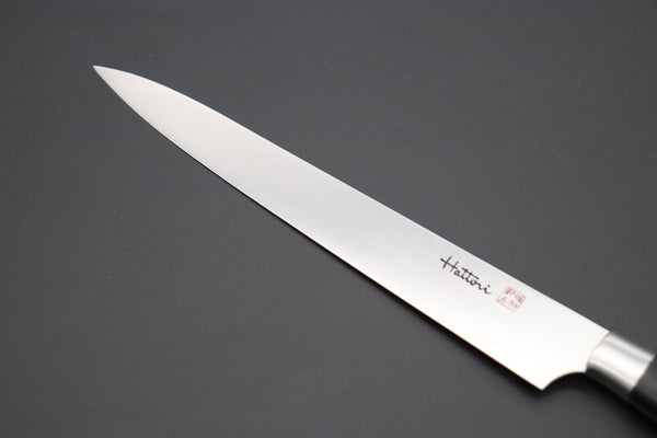 Hattori Sujihiki Hattori Forums FH Series Sujihiki (230mm to 300mm, 3 sizes, Black Linen Micarta Handle)