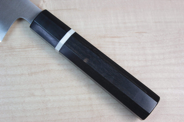 Hattori Wa Gyuto Octagon Shaped African Black Wood Handle With White Spacer Hattori Forums FH Series FH-9AW Wa Gyuto 270mm (10.6 inch, Octagon Shaped African Black Wood Handle With White Spacer)