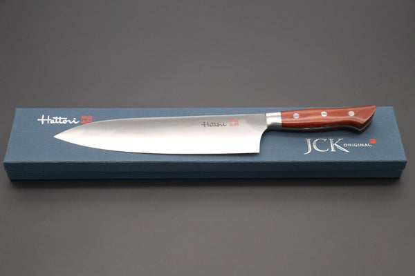 Hattori Western Deba Hattori Forums FH Series Western Deba (165mm and 240mm, Cocobolo Wood Handle)
