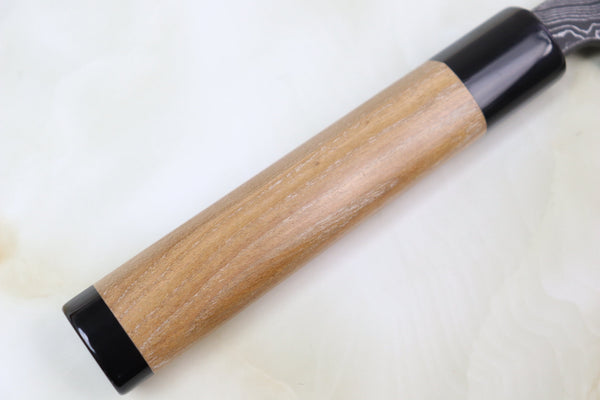 Hinoura Wa Gyuto Tsukasa Hinoura Custom Knife "Unryu-Mon" TH-12 Wa Gyuto 240mm (9.4inch, Enjyu Wood Handle with Water Buffalo Horn Ferrule & Butt)