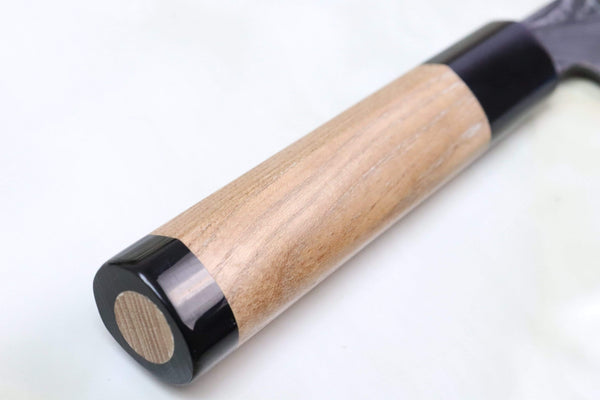 Hinoura Wa Petty Tsukasa Hinoura Custom Knife "Unryu-Mon" Wa Petty 135mm (5.3 Inch, TH-7P, Enjyu Wood Handle with Water Buffalo Horn Ferrule & Butt)