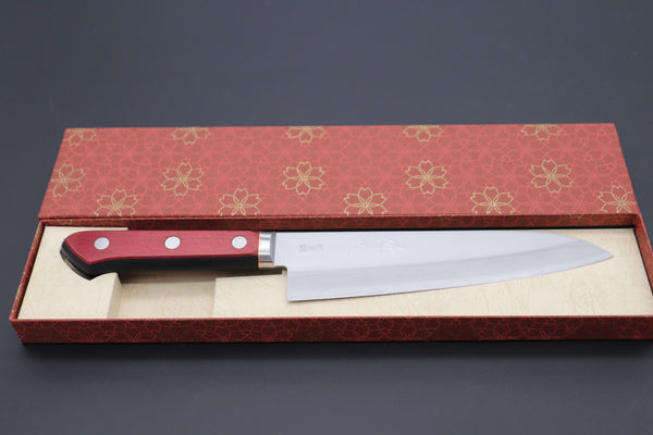 JCK Natures Gyuto JCK Natures SAKURA ROAD Aogami Super Series SAKURA-2 Gyuto 180mm (7 Inch)