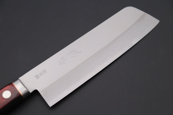JCK Natures Nakiri JCK Natures SAKURA ROAD Aogami Super Series SAKURA-3 Nakiri 160mm (6.2 Inch)