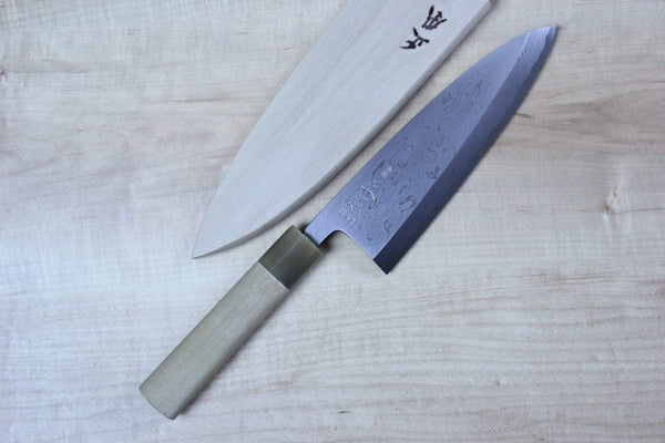 Masamoto Deba Masamoto KH Series Hon Kasumi Suminagashi Blue Steel No.2 Deba (150mm to 225mm, 6 sizes)