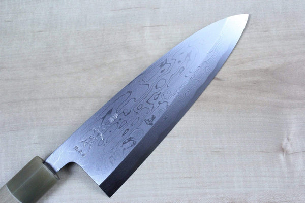 Masamoto Deba Masamoto KH Series Hon Kasumi Suminagashi Blue Steel No.2 Deba (150mm to 225mm, 6 sizes)