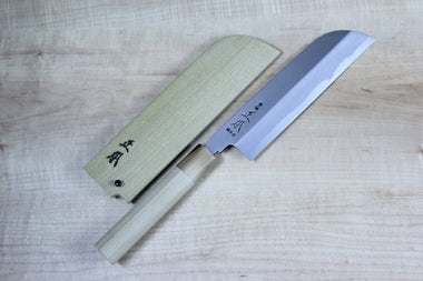Masamoto KS Series Hon Kasumi White Steel No.2 Kama Usuba (150mm to 225mm, 5 sizes) - japanesechefsknife.mom