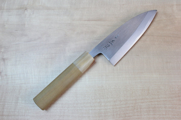 Masamoto KK Series Kasumi White Steel No.2 Ko Deba (Small Deba105mm to 135mm, 3 sizes) - japanesechefsknife.mom