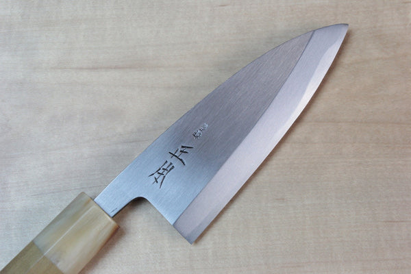 Masamoto KK Series Kasumi White Steel No.2 Ko Deba (Small Deba105mm to 135mm, 3 sizes) - japanesechefsknife.mom