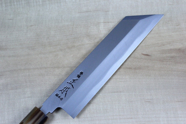 Masamoto KS Series Hon Kasumi White Steel No.2 Mukimono (180mm and 210mm, 2 sizes) - japanesechefsknife.mom