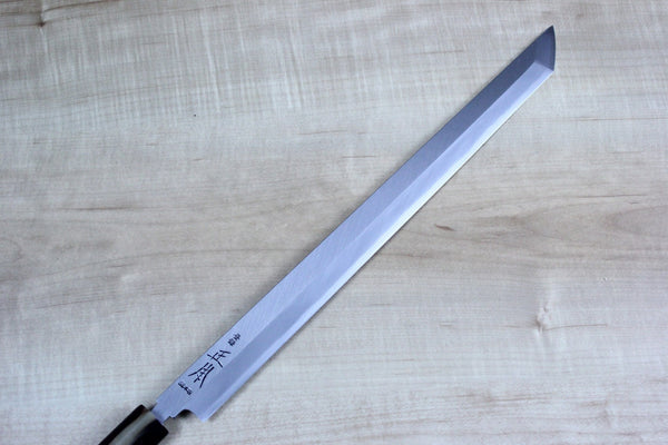 Masamoto KS Series Hon Kasumi White Steel No.2 Sakimaru Takohiki (330mm and 360mm, 2 sizes) - japanesechefsknife.mom