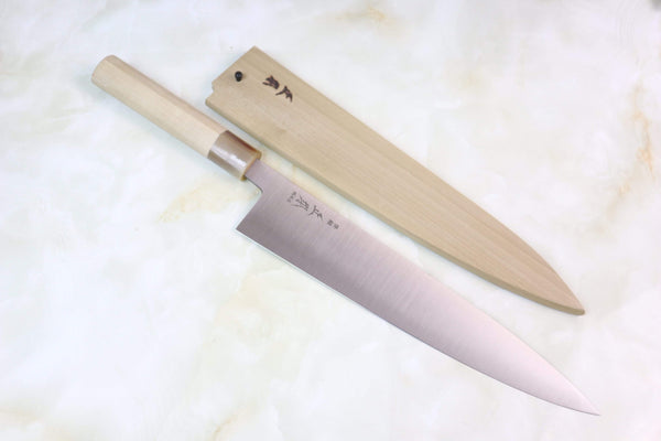 Masamoto Wa Gyuto SW-3130 Wa Gyuto 300mm (11.8 inch) / White / Right Handed Masamoto KS Series Sweden Stainless Steel SW-Wa Gyuto (240mm to 300mm, 3 sizes)