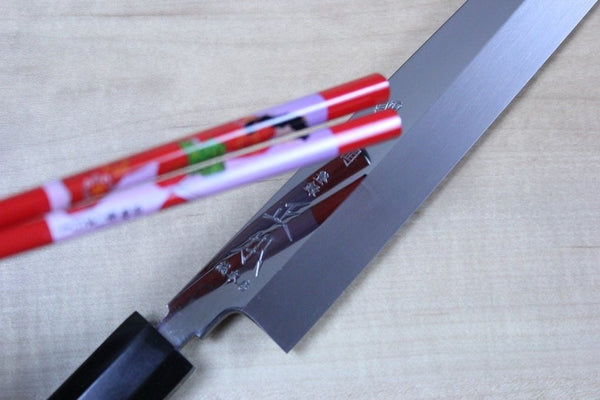 Masamoto HA Series Honyaki Blue Steel No.2 Yanagiba (240mm to 330mm, 4 sizes) - japanesechefsknife.mom
