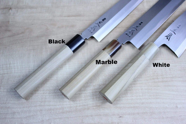 Masamoto Yanagiba KH-0424 Yanagiba 240mm(9.4inch) / Marble / Right Handed Masamoto KH Series Hon Kasumi Suminagashi Blue Steel No.2 Yanagiba (240mm to 330mm, 4 sizes)