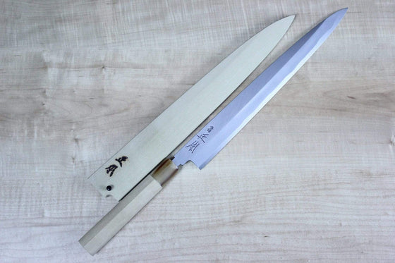 Masamoto Yanagiba KK-0427 Yanagiba 270mm(10.6inch) / Marble / Right Handed Masamoto KK Series Kasumi White Steel No.2 Yanagiba (210mm to 330mm, 5 sizes)