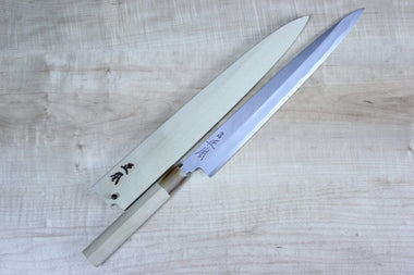 Masamoto Yanagiba KK-0427 Yanagiba 270mm(10.6inch) / Marble / Right Handed Masamoto KK Series Kasumi White Steel No.2 Yanagiba (210mm to 330mm, 5 sizes)