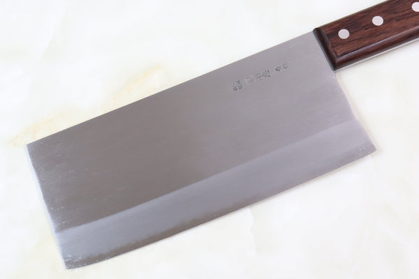 Mizuno Tanrenjo Akitada Hontanren Series Virgin Carbon Steel Chinese Cleaver No.6 - japanesechefsknife.mom