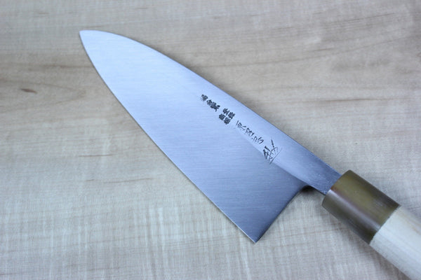 Mizuno Tanrenjo Akitada Ao Hagane DX Series Blue Steel No.1 Deba (105mm to 225mm, 9 sizes) - japanesechefsknife.mom
