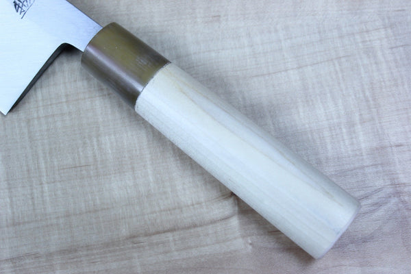 Mizuno Tanrenjo Akitada Ao Hagane DX Series Blue Steel No.1 Deba (105mm to 225mm, 9 sizes) - japanesechefsknife.mom