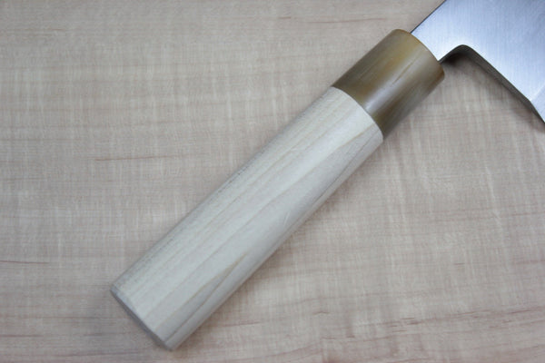 Mizuno Tanrenjo Akitada Ao Hagane DX Series Blue Steel No.1 Deba (105mm to 225mm, 9 sizes) - japanesechefsknife.mom
