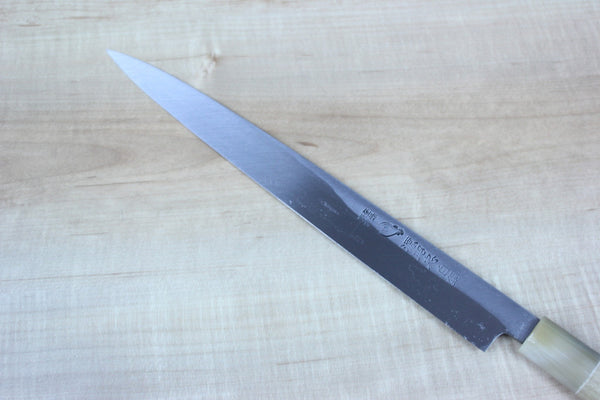Mizuno Tanrenjo Akitada Hon Kasumi Series White Steel No.2 Fuguhiki (240mm to 300mm, 3 sizes) - japanesechefsknife.mom