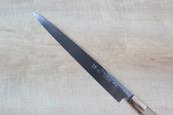 Mizuno Tanrenjo Akitada Hontanren Series Blue Steel No.2 Fuguhiki (240mm to 330mm, 4 sizes) - japanesechefsknife.mom