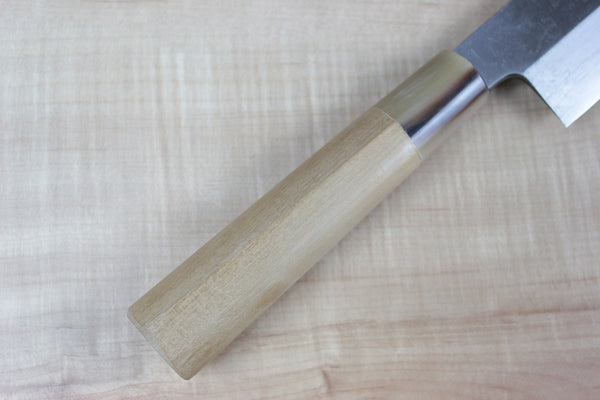 Mizuno Tanrenjo Akitada Hon Kasumi Series White Steel No.2 Kama Usuba (180mm to 240mm, 5 sizes) - japanesechefsknife.mom