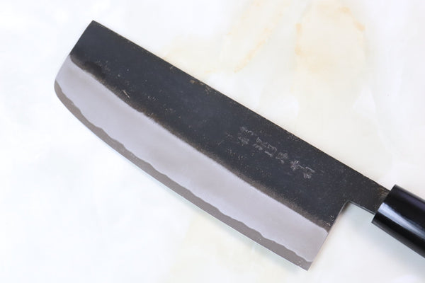 Mizuno Tanrenjo Akitada Hontanren Series Blue Steel No.2 Nakiri 165mm (6.4 inch, GFNA)) - japanesechefsknife.mom