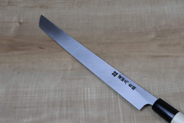 Mizuno Tanrenjo Akitada Ho Kasumi Series White Steel No.2 HK-30 Sakimaru Takohiki 270mm (10.6 inch) - japanesechefsknife.mom