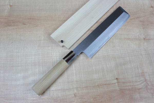Mizuno Tanrenjo Akitada Ao Hagane DX Series Blue Steel No.1 Usuba (165mm to 240mm, 6 sizes) - japanesechefsknife.mom