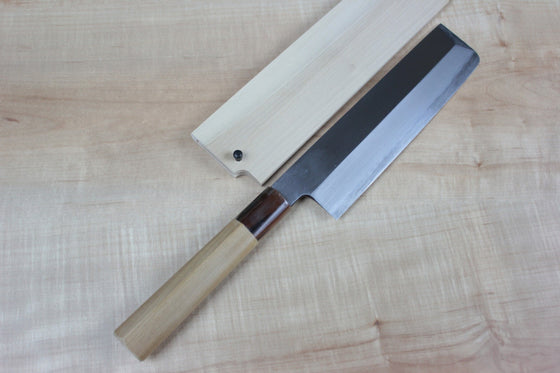 Mizuno Tanrenjo Akitada Hon Kasumi Series White Steel No.2 Usuba (180mm to 240mm, 5 sizes) - japanesechefsknife.mom